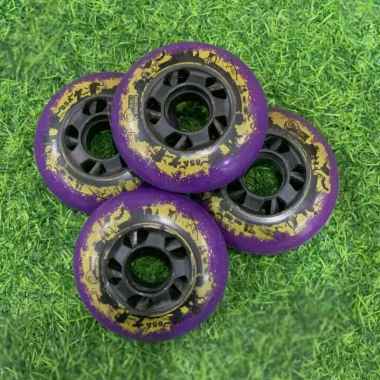 Roda Sepatu Roda Skating Purple isi 4 Biji 76MM