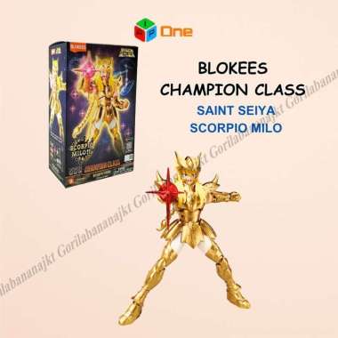 Blokees Saint Seiya Scorpio Milo Champion Class Action Figure Anime Model kit