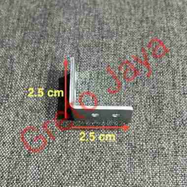 Plat Siku L 2.5x2.5 4x4 5x5 6x6 7x7 7.5x7.5 8x8 Penyangga Besi Penahan Tatakan Tataan Rak Verseng Me