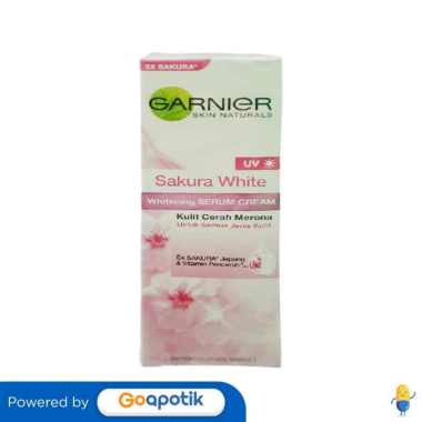 GARNIER SAKURA WHITE UV WHITENING SERUM CREAM 20 ML TUBE
