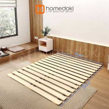 Homedoki Wrapbed Series / Kasur Tatami Papan / Dipan Kayu / Papan Kasur Lipat / Kasur Bernapas 180x2