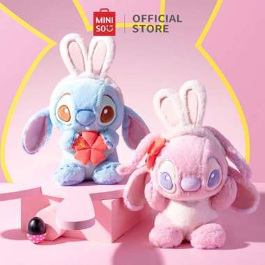 Miniso x Lilo & Stitch Collection Plush Toy Boneka Kelinci Pengganti Kostum 11in. Biru