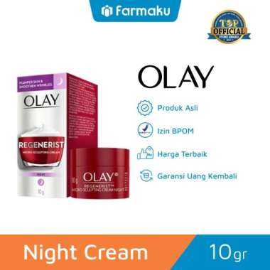 Promo Harga Olay Regenerist Micro Sculpting Cream Night Cream 10 gr - Blibli