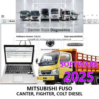 Scanner Mongoose untuk Truk CANTER Mitsubishi Fuso 2025 Terbaru Dengan Laptop