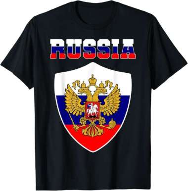 Kaos Tshirt Baju Murah Combed 30 Distro BENDERA FLAG Russian Russia Rusia SOUVENIR oleh oleh SUVENiR