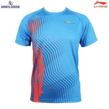 Special Price Kaos / Jersey Badminton Lining Player ATSU795 Light Blue S