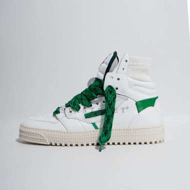 OFF WHITE Off Court 3.0 Big Lace White Green OMIA065S24LEA0050155 ( 100% Authentic ) 43