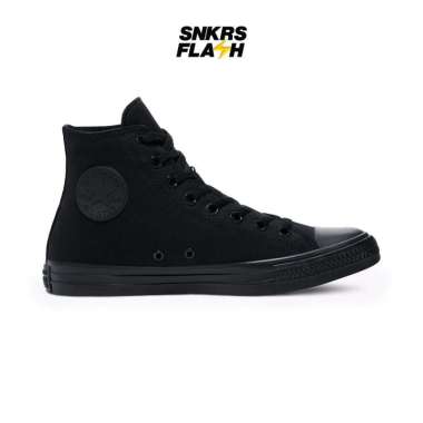 Sepatu Sneakers Unisex CONVERSE CT AS HI CANVAS TRIPLE BLACK - M3310C 36