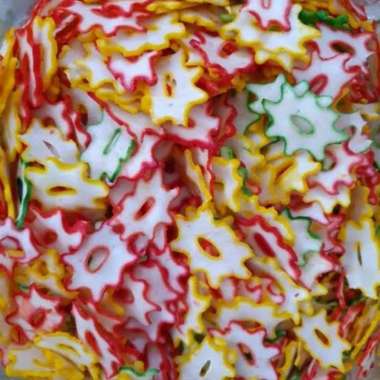 Krupuk Kerupuk Seblak Bunga Tersanjung Mentah Warna Warni Gurih Enak Renyah Murah