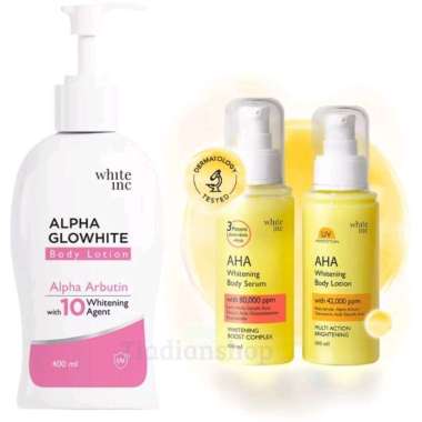 WHITE INC aha Body Serum whitening & Body Lotion Whitening | Alpha glowhite body lotion | Alpha glow