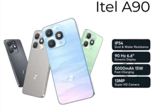 ITEL A90 NEW SEGEL GARANSI RESMI 12 BULAN 4/128