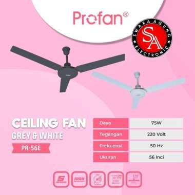 Ceiling Fan 56 Inch PROFAN PR-56E - 3 Daun Besi / Kipas Angin Plafon