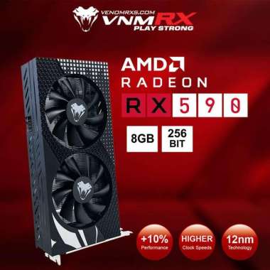 VenomRX AMD Radeon RX 590 8GB DDR5 256Bit Dual Fan I RX590 GME