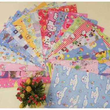 Kertas Kado - Packaging Gift motif girl