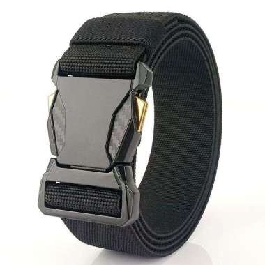 KNIGHT Ikat pinggang nylon canvas ikat pinggang pria/wanita tactical belt BLACK