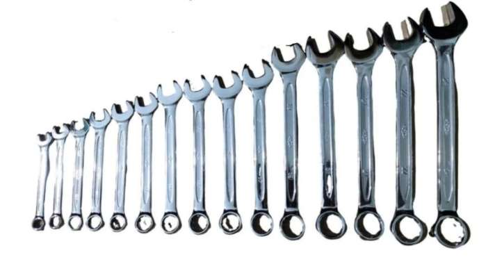 KUNCI RING PAS 8, 9, 10, 11, 12, 13, 14, 15, 16, 17, 18, 19, 21, 22MM FUKUNG 19MM