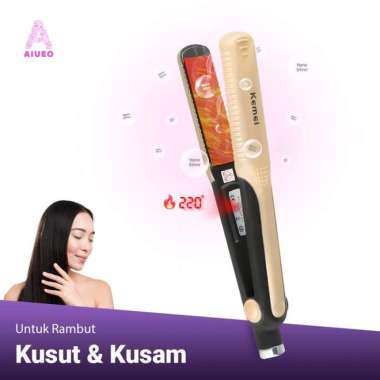 Catokan Rambut Kemei 327 Straight Lurus Keriting Alat Catok Rambut