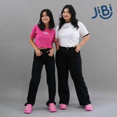 JIBI - Chic Culottes Jeans - Black - Kulot Jeans 33