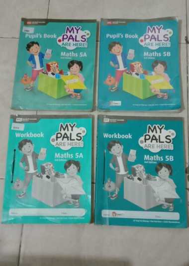 4 BUKU MY PALS ARE HERE MATHS 5A 5B WORKBOOK DAN PUPILS BOOK / MY PALS MATH KELAS 5 (DAPAT 4 BUKU SE