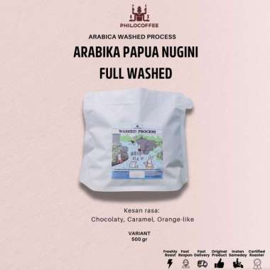 Kopi Arabika Papua Nugini Full Washed 500gr | Kopi Arabika Papua | Biji Kopi Halus