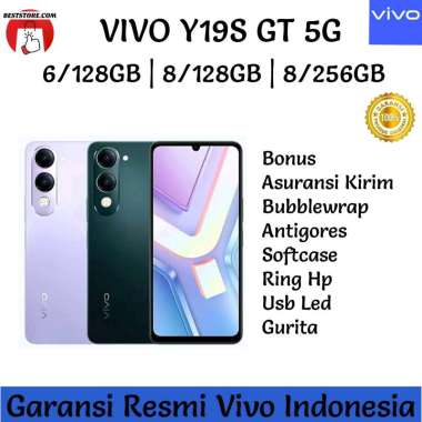 VIVO Y19S GT 5G 6/128GB | 8/128GB | 8/256GB GARANSI RESMI VIVO INDONESIA 8/256GB Hijau