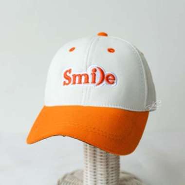 Jocoproduction - Topi Anak Fashion Unisex Baseball Premium 3 Tahun – 7 Tahun Bordir Smile Baseball S