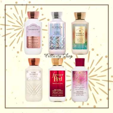 Body Lotion Champ Toast / Pure wonder / Forever Red / Platinum / Strawberry Snowflakes / Vanilla Rom