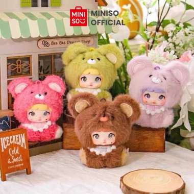 MINISO Nommi V4 Nommi Baby Series Vinyl Plush Blind Box Boneka Lucu Karakter Nommi