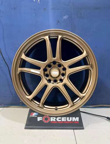 Velg Mobil Camry R17 tipe HSR Nx Spo - Pelek Ring 17 untuk Ertiga warna Bronze - Racing