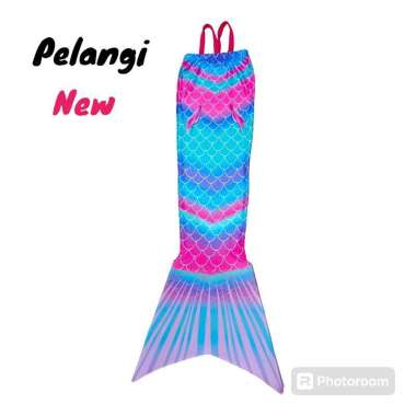 Adwadns shop BAJU MERMAID BAJU RENANG PALING BERKUALITAS KOSTUM PREMIUM L Pelangi