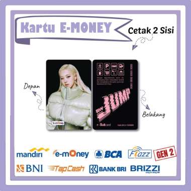Mandiri E-Money Custom Kpop Korea Blackpink Rose Blackpink Cute Etoll Custom Bebas Murah Meriah 2 SI