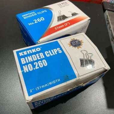 Binder Clip No 260 (1 Pcs) Penjepit Kertas Paper Clip Buku Kotak Besar