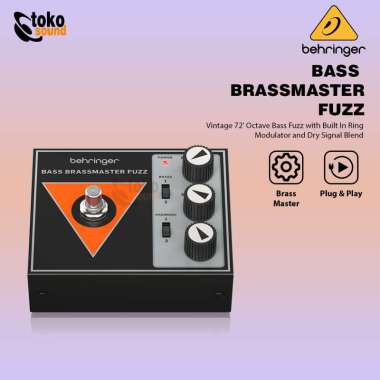 Behringer Bass Brassmaster Fuzz Guitar Pedal with Ring Modulator