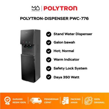 POLYTRON Dispenser Hydra Galon Bawah PWC 776 - Garansi Resmi
