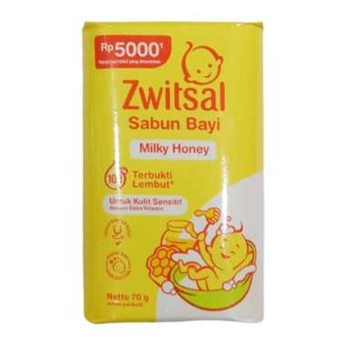 Zwitsal Sabun Bayi 70gr - Sabun Mandi Bayi Milky Honey
