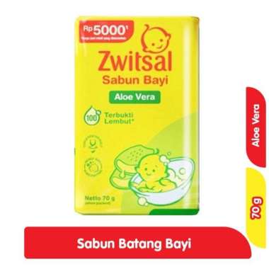 Zwitsal Sabun Bayi 70gr - Sabun Mandi Bayi Aloe Vera