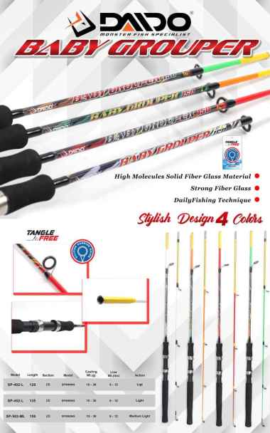 Daido - Joran Baby Grouper Fiber Solid - Joran Pancing 135CM