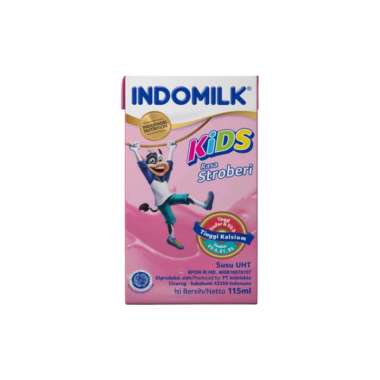 Indomilk Susu UHT Kids Strawberry 115 ml