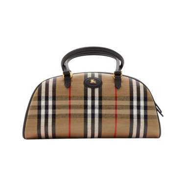 Burberry Highlands Bowling Bag Sand