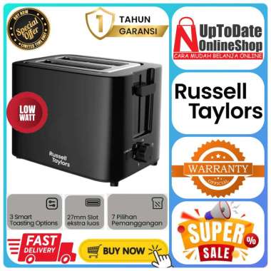 TOASTER RUSSEL TAYLORS T2 T-2 T 2 BREAD TOASTER SUPER LOW WATT PEMANGGANG ROTI RUSSEL TAYLORS