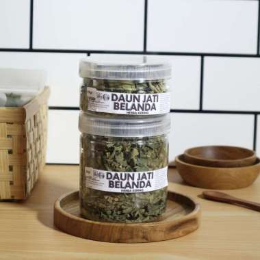 Teh Daun Jati Belanda - Daun Jati Belanda Kering - Herba Kering Kualitas Premium 10gramJar