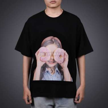 ADLV DONUT GIRL BLACK TEE 02