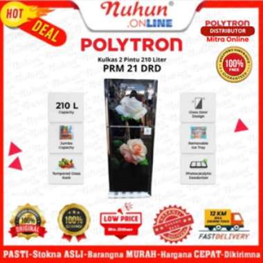 Polytron Kulkas 2 Pintu PRM 21 DRD 210 Liter