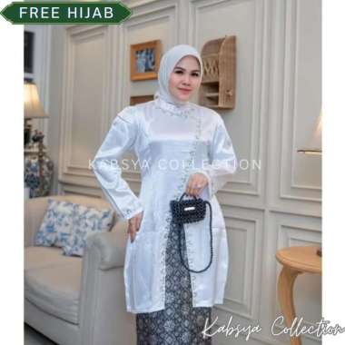 Baju Kurung Melayu Payet Modern | Baju Tunik Wanita Elegan & Rok Batik Pesta Kondangan Kekinian RIO/