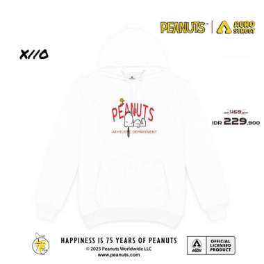 Aerostreet Hoodie Peanuts Athletic Department Putih Sweater Jumper CBAAA L