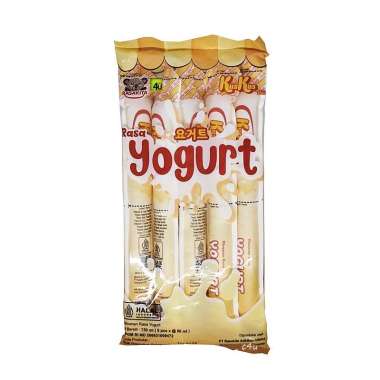 KusKus - Minuman Jelly dan Yoghurt Ice Stick - Pack isi 5 pcs YOGHURT ORI