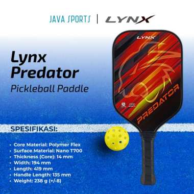 Raket Pickleball Lynx Predator Original Pickleball Paddle Racket