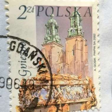 Filateli Perangko Poland Banteng