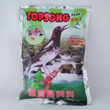 PAKAN BURUNG TOPSONG COKLAT KUNING TOP SONG PLUS VOER PUR MURAI hijau