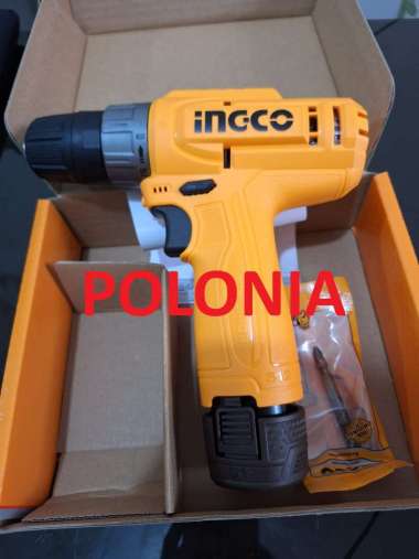 Ingco 12V 20NM Bor Cordless dengan 1 Pcs Paket Baterai 1.5Ah untuk Pengencangan dan Pengeboran - Mod